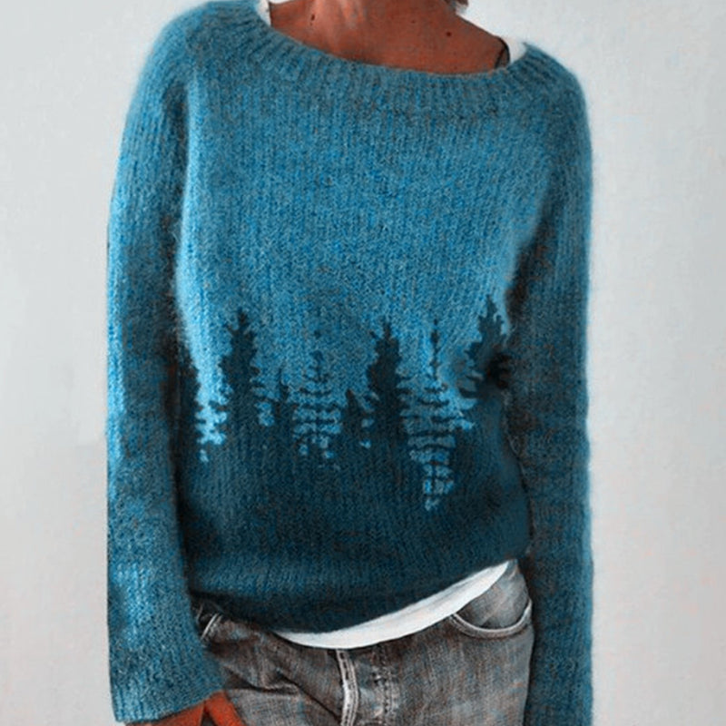 Annelie™ - Vinter vintage stickad tröja
